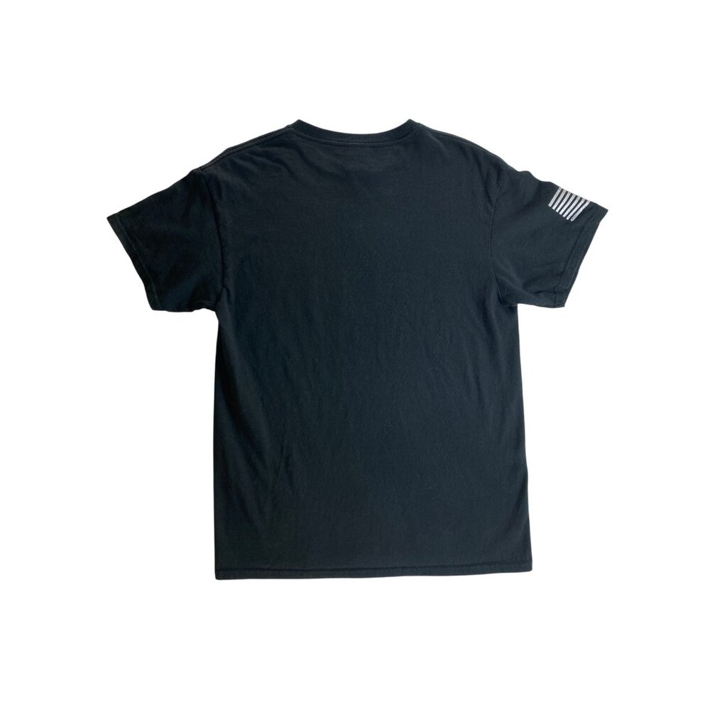 United States Of America "Love It Or Leave It" Black T-Shirt Medium USA Patriot - Picture 2 of 5